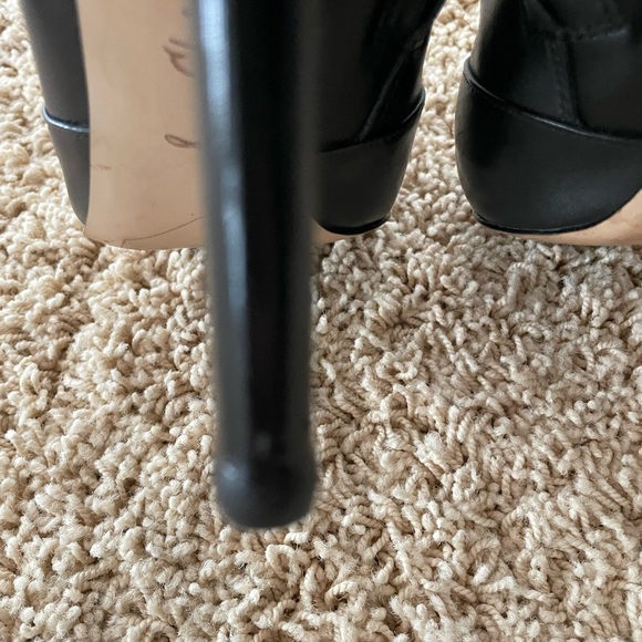 Same Edelman Pointy Toe Lace Up Bootie 7.5 Black - Picture 11 of 12